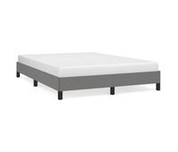 estructura de cama de tela gris oscuro 140x200 cm