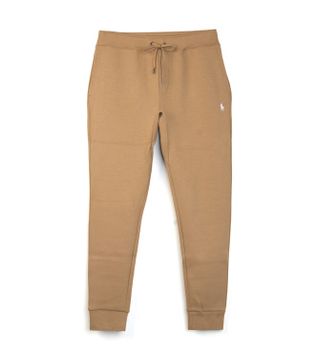 Polo Ralph Lauren para hombre. 710881518502 Pantalón jogger de punto doble marrón (L), Casual, Algodón