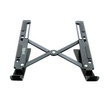 Iggual Soporte Elevador Portátil Plegable de Aluminio Gris para Portátil hasta 17
