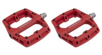 pedales planos de nylon insight rojo