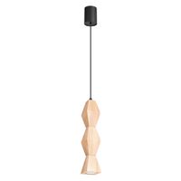 lampara colgantes madera natural madera - haya alt 200 cm