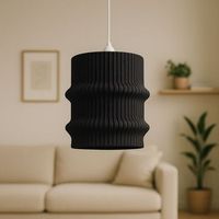 lampara de techo modelo terra nblb negro cable de seda trenzado blanco embellecedor floron de techo blanco luz led e27
