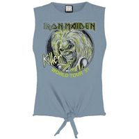 amplified clothing camiseta tirantes killer world tour 81 para mujer