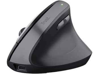 Ratón inalámbrico - Trust Bayo II, Inalámbrico, 2400 ppp, Ergonómico, Negro