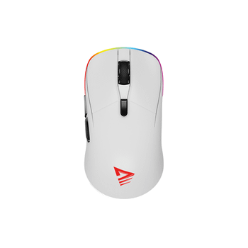 Savio RIFT WHITE gaming mouse RGB Dual Mode rat n Juego mano derecha Bluetooth USB Type C ptico 10000 DPI
