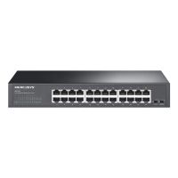 switch mercusys ms124gs 24 puertos gigabit montaje en rack sin ventilador