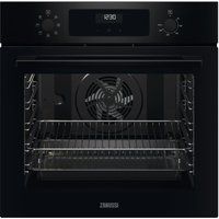 zanussi fancook zohcx3k2 electric oven - black black