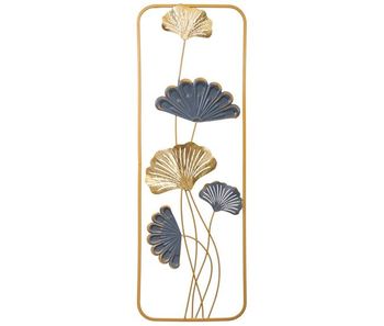 Mural decorativo de pared de metal 31,1x89,5x4,4
