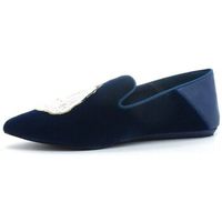 kg by kurt geiger mocasines junkfort loafer mocassino velluto blue 8492780609 para mujer