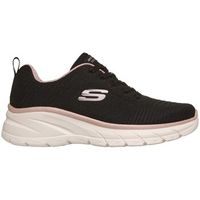 skechers zapatillas zapatilla deportiva fashion fit negra para mujer