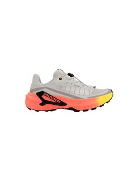 Zapatillas de Trail Salomon Genesis 2 Gray Violet/Safety Yellow/Neon Flam Mujer
