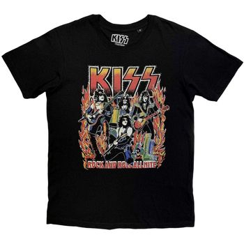 Kiss Camiseta Rock And Roll All Nite para hombre