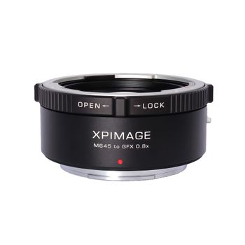 Adaptador reductor focal óptico XPIMAGE Speed Booster 0.8X Compatible con lentes Mamiya 645 a cámaras Fujifilm GFX GFX50 GFX100