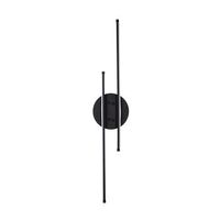 lampara de pared umut-13299 negro metal 17x 86x 5 cm