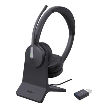 Auriculares Yealink WH64 inalámbricos Bluetooth para oficina y Teams, negros