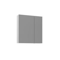 mueble de bano con espejo  - 60 x 16 x 66 cm - blanco mate