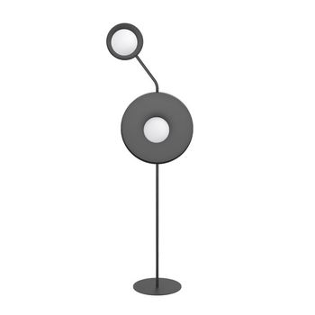 Lámpara de pie novara negro (2 luces)
