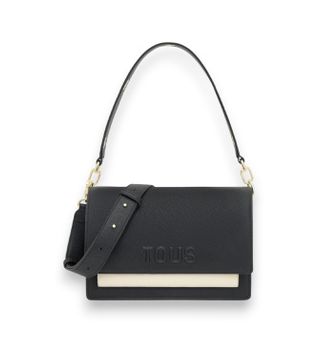 TOUS para mujer. 2002358251 Bandolera M Audree Saffiano negro (OSFA), Casual, Tela