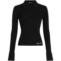 karl lagerfeld camiseta manga larga klj ls knitted polo b1w18026 para mujer