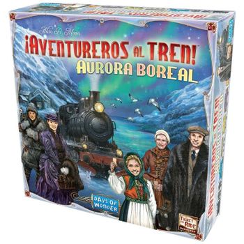 Juego de tablero Asmodee Aventureros al Tren Aurora boreal Multicolor 2-5 jugadores