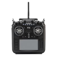 helloradiosky v16r max r9 transmisor de radio cnc rdc90 de metal con gimbal integrado de 1 w elrs 4 en 1 modo 2 con pant