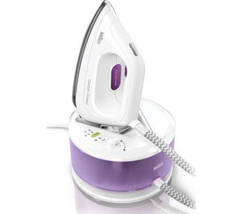 BRAUN CareStyle Compact IS2044 Steam Generator Iron - White & Violet, Braun