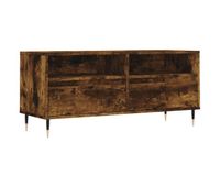 mueble de tv madera contrachapada roble ahumado 100x345x445cm