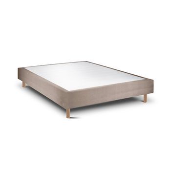 Base De Cama Rígida 20 Milano  Taupe Redonda 190 X 80 Cm