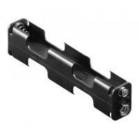 goobay portapilas para 4 pilas fr6hr6lr6 negro