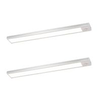 moment - aplique de pared led de metal plata 30 cm max 2 w