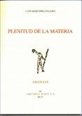 plenitud de la materia premio adonais 1997