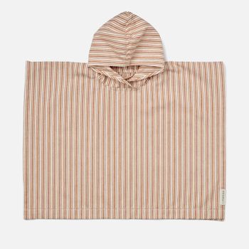 Liewood Roomie Poncho - Stripe Tuscany Rose/Crème De La Crème - 1/2 Y