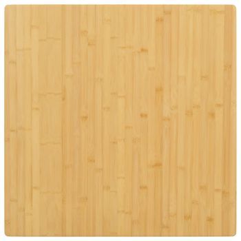 Tablero De Mesa De Bambú 80x80x2,5 Cm Vidaxl