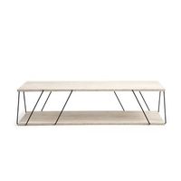 mesa baja de madera labranda - 120 x 50 x 30 cm - negra