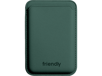 Tarjetero para móvil - Friendly License FRTAR003, Universal, Adhesivo 3M, Verde Perenne