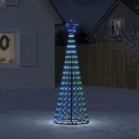 arbol de navidad  decoraciones de navidad cono de luz 275 leds azul 180 cm cfw715782