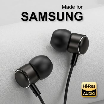 Auriculares con cable tipo C estéreo HiFi con micrófono para Samsung Galaxy S25 S24 S23 Ultra Note 20 10 A53 USB C 3,5mm