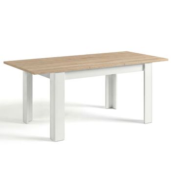 Mesa de comedor extensible danna 140, blanco artik