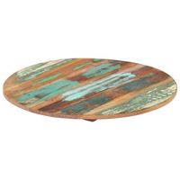 tablero de mesa redonda madera reciclada maciza 50 cm 15-16 mm vidaxl