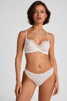 Hunkemöller Tanga Marine Blanco