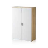 armario auxiliar de 2 puertas 80x119 cm blanco roble