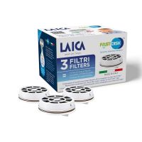 laica fast disk pack 3 filtros de carbono para botella filtrante flown go