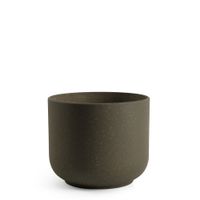 macetero decorativo de cemento granito marron h37