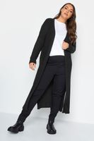 yours cardigan negro de punto extra largo mujer curvy y tallas grandes yours