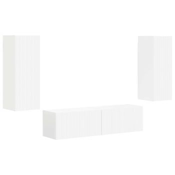 Conjunto De Mueble De Tv 2 Uds | Mueble De Salón | Gabinete De Tv Madera De Ingeniería