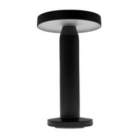sobremesa alcaide 2w led 180lm 2700k ip44 h217xd13cm negro panel solar