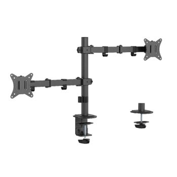 Gembird Ma-d2-03 Brazo Ajustable Para Monitor Doble Montado En Escritorio, 17