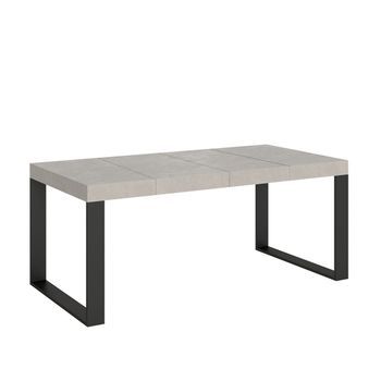 Mesa Extensible 120/224x90 Cm Tecno Premium Patas Antracita Cachemir