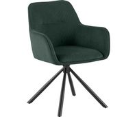 silla de comedor tipton de pana verde 59x58x84 cm