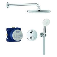 conjunto empotrado con ducha mural grohe grohtherm tempesta 250 chrome 34872000
